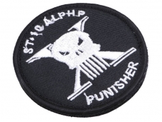 Punisher Image Embroidered DIY Badge Patch Sticker Tag with Velcro