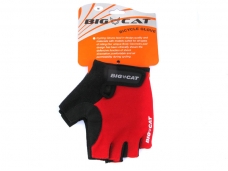 BIG CAT Mountain Bike Bicycle Half Finger Gloves -Red