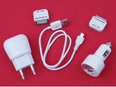 MINI 5in 1 Charger For Pad 2/NEW Pad/4S/4G/SAM P1000/P7500/Micro USB
