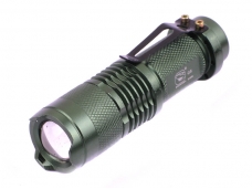 SMILING SHARK SS-8022 CREE Q5 LED Adjustable Focus Zoom Flashlight