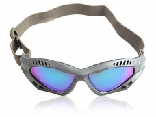 Foam Gasket Versatile Goggles Eyeglasses Eyewear with Elastic Headband & Colorful Reflective Lens - Olive Frame