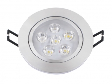 6x1W White LED Downlight Ceiling Light