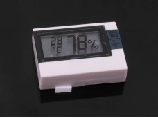White Digital Thermometer and Hygrometer