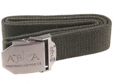 Adjustable Military Style Rigid Canvas Webbing Belt Trouser Strap with Fastening Metal Buckle