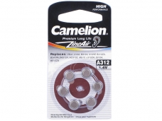 ZincAir A312 1.4V Camelion Pack of 6 Button Cell
