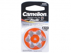 ZincAir A13 1.4V Camelion Pack of 6 Button Cell