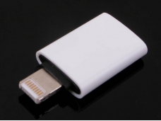 White USB Data transmission connector for iPhone