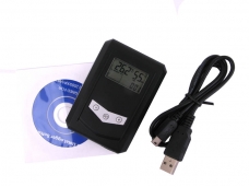 KG100 USB Temperature & Humidity Data Logger with LCD Display - Black