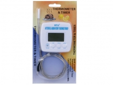 KTJ Time Alarm Thermometer & Timer - White