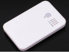 ENT-805 5000mAh Double USB Power Bank for iPad iPhone iPod-White