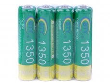 4 Pcs BTY 1350mAh Ni-MH 1.2 V Rechargeable AAA Batteries