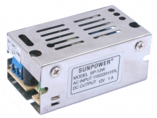 SP-12W 12V 1A Regulated Switching Power Supply (110~220V)