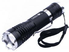 ZR-518 CREE Q5 LED 3-Mode Zoom Focus Flashlight