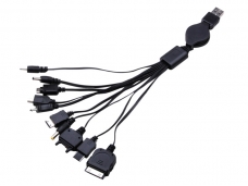 Multifunction scalable data line (10 charging cable connector: APP-1/LG-1/MOT-1/MOT-2/NOK-1/NOK-2/PSP-1/SAMS-1/SAMS-2/SOER-1