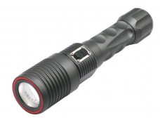 With Charger Cree U2 3-Modes LED Military Academy Blue Flashlight