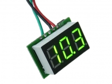 Measured 0-100V Electric Car Mobile Power Battery Charge Indicator Digital Voltmeter(Green/Bule Light colors)