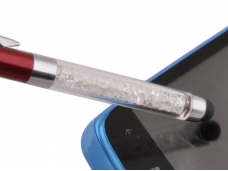 3-in-1 Fashion Crystal Capacitive Screen Stylus / - Red Laser + LED   Flashlight for IPhone / IPad