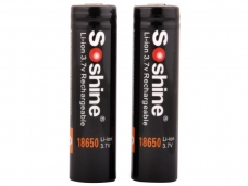 Soshine 18650 Rechargeable 2600mAh 3.7v Li-ion Battery with protection