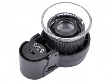 MG13102 LED-UV Focus-Adjusting 45x-21mm Jewelry Magnifier