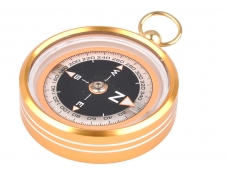 Portable Gold Color Pocket watch-Type Aluminum Alloy Creative Commpass