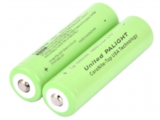 United PALIGHT 3.7V 3300mAh 18650 Li-ion Battery(1 pair)