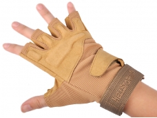 BLACKHAWK! Desert yellow composite material Outdoor Half-finger safeguard sport gloves