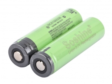 Soshine 3400 3.7V 18650 3400mAh Battery With PCB Protection(1 Pair)