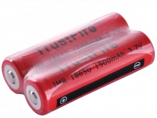 TrustFire IMR 18650 3.7V 1500mAh Rechargeable Li-ion Battery(1 Pair)