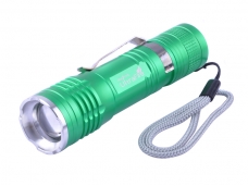 Mini Portable CREE XP-E LED 3 Mode 250Lm 18650 Battery LED Flashlight Torch- Green