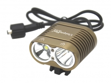 UniqueFire LT-HD-016 New Design 2xCREE XML T6 LED 3 Mode 5000Lm LED Bicycle Headlight-Bronze