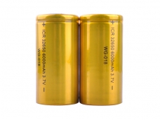 WG-018 ICR 32650 3.7V 6000 mAh Li-ion Battery (1 Pair)
