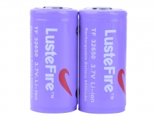 LusteFire ICR 32650 3.7V 6000mAh Li-ion Battery (1 Pair)
