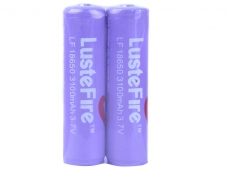 LusteFire IF 18650 3.7V 3100mAh Li-ion Battery (1 Pair)