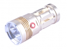 3x CREE XM-L T6 LED 3 Mode 10000Lm High Power Indicator Light Switch LED Flashligth Torch（Black / Golden）