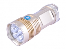 8x CREE XM-L T6 LED 3 Mode 20000Lm High Power Indicator Light Switch LED Flashligth Torch（Black / Golden）