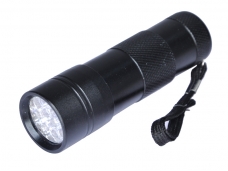 UV LED 395-400nm 12 LED Flashlight Torch（Four color selection）