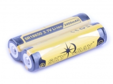 SKY RAY SR18650 2400mAh 3.7V Protected Rechargeable li-ion Battery 2-Pack