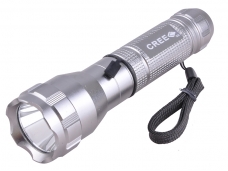 UlrtaFire AT-700 CREE XP-E LED 650 Lumens 3 Mode Button Switch LED Flashligth Torch