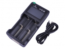 XTAR VC2 2 Slot Digital Displays Intelligent Charging Battery Charger