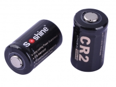 Soshine CR2 1000mAh 3V Protected Rechargeable li-ion Battery 2-Pack