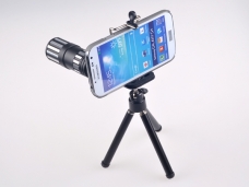 90\' Metal 12x Telephoto Lens Optical Camera Telescope Phone Lens Telephoto Monocular For Samsung Galaxy S4 free shipping