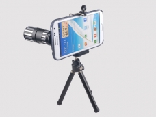 Metal Lens 90' 12x Telephoto Optical Camera Telescope Telephoto Monocular Phone Lens for Samsung Galaxy note 2 free shipping