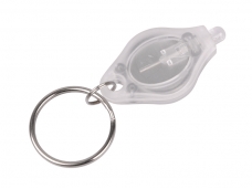 Plastic White Light 30000mcd LED Keychain (ZY-W30K)