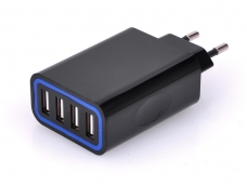 HDS-HDD12A-0424 4-port 28W EU Safety Protection USB Charger