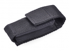 Black Nylon Small Holster Belt Velcro Pouch for LED Flashlight Torch