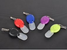 Promotional Gift LED Keychain Plastic LED 7 Colors light Mini LED Keychain with Diffuser Cap