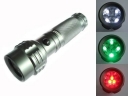 3 Colors Trichrome 11 LED Flashlight Lamp Torch