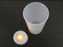 Yellow Flashing LED Electronic Candle ZY-T2