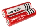 UltraFire BRC 18650 3000mAh 3.7V Rechargeable li-ion Batteries 2-Pack