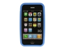 Trendy Silicone Case for iPhone(blue+white stripe)